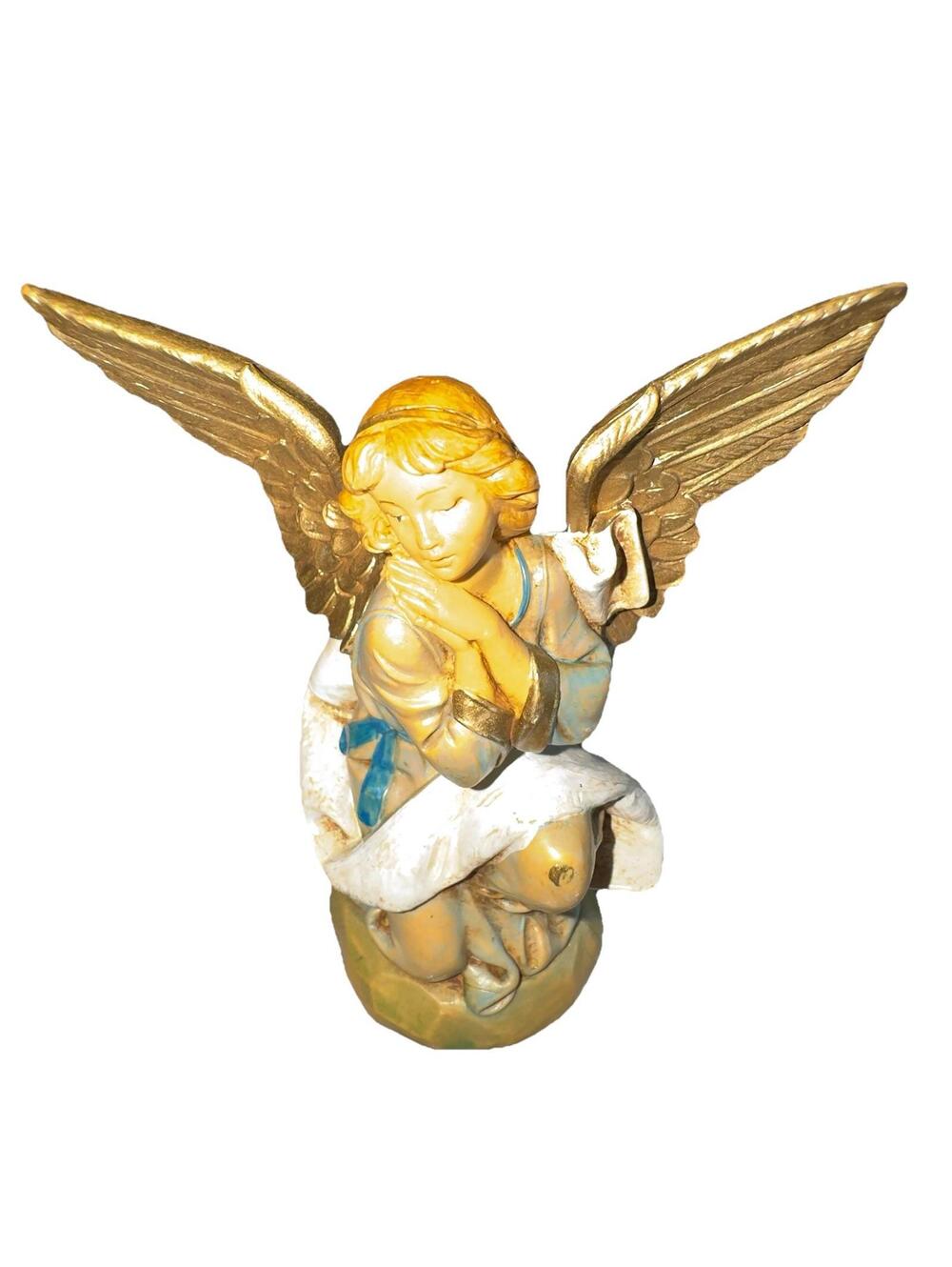 Fontanini Heirloom Italy Depose 5" Scale Nativity Simonetti Kneeling Angel 1994